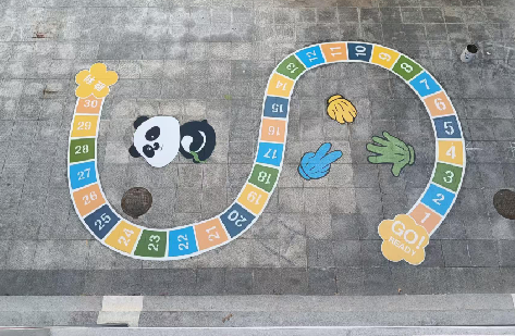 唐河地面游戏彩绘