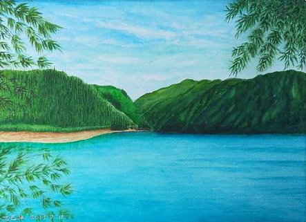 唐河在墙绘中，如何绘画绿水青山？