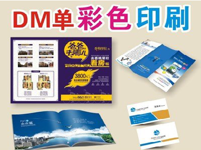 唐河单页印刷，色彩搭配简单。